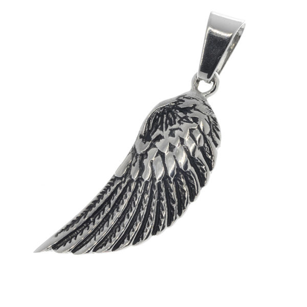 Stainless steel pendant - angel wings "Comar"