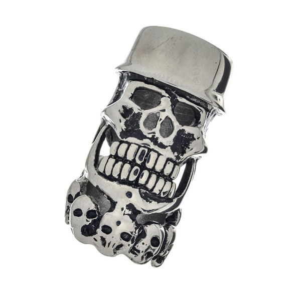 Edelstahlanhänger - Totenkopf
