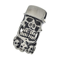 Edelstahlanhänger - Totenkopf