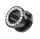 Tunnel Picture-Plug 6-16 mm Steinchen weiß in schwarz