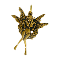 Bronze pendant cheeky fairy / elf