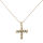 Bronzeanhänger - Totenkopf - Kreuz