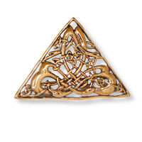 Bronze Brosche - Dreieck mit Muster