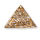 Bronze brooch - patterned triangle