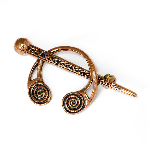 Medieval bronze brooch