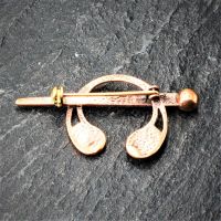 Medieval bronze brooch