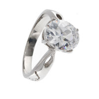 Edelstahlring/Cubik Zirkonia