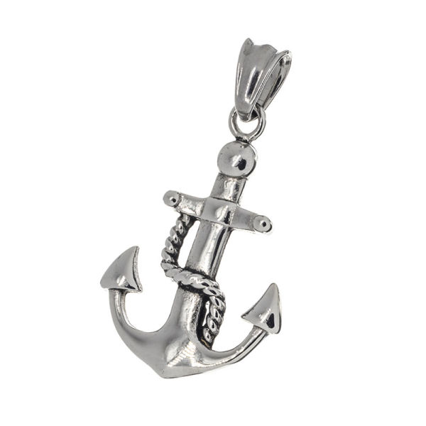 Stainless steel pendant - anchor