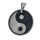 Edelstahlanhänger - Yin und Yang