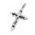 Stainless Steel Pendant – Cross with Faceted-Looking Ends