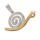 Stainless Steel Pendant - Snail with Snail Shell and...