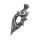Stainless Steel Pendant – Dragon Wing with Open Centre