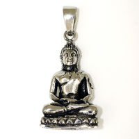 Edelstahlanhänger - Sitzender Buddha