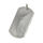 Edelstahlanhänger - Gravurplatte / Dogtag poliert 52 x 29 x 2 mm
