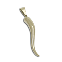 Edelstahlanhänger - Zahn, Horn, karottenförmig