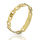 Edelstahlarmband mit Gravurplatte - PVD-Gold