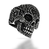 Stainless steel ring - skull - different colors