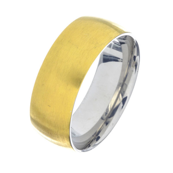 Edelstahlring - mit goldener PVD-Beschichtung