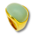 Glasstein - goldene PVD-Beschichtung