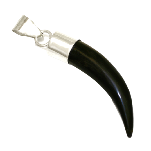 925 Sterling Silberanhänger - Büffelhorn "Bela"