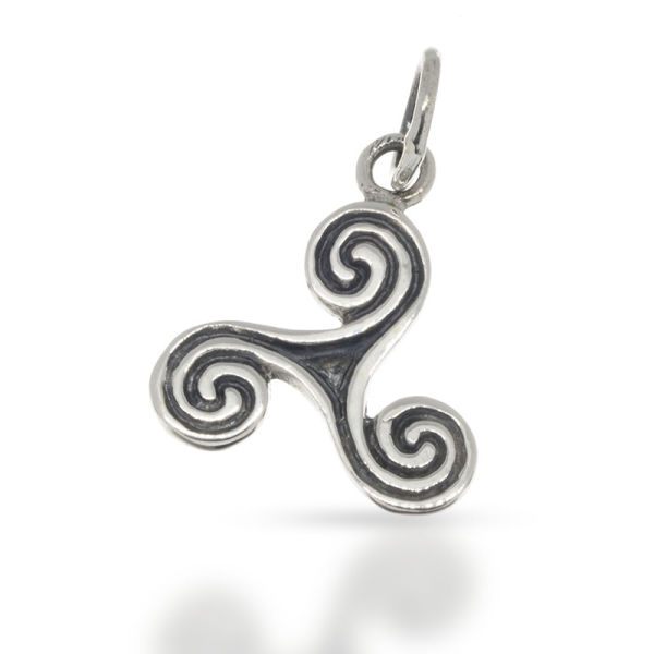 925 Sterling Silberanhänger - Triskele