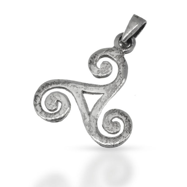 925 Sterling Silberanhänger - Triskele