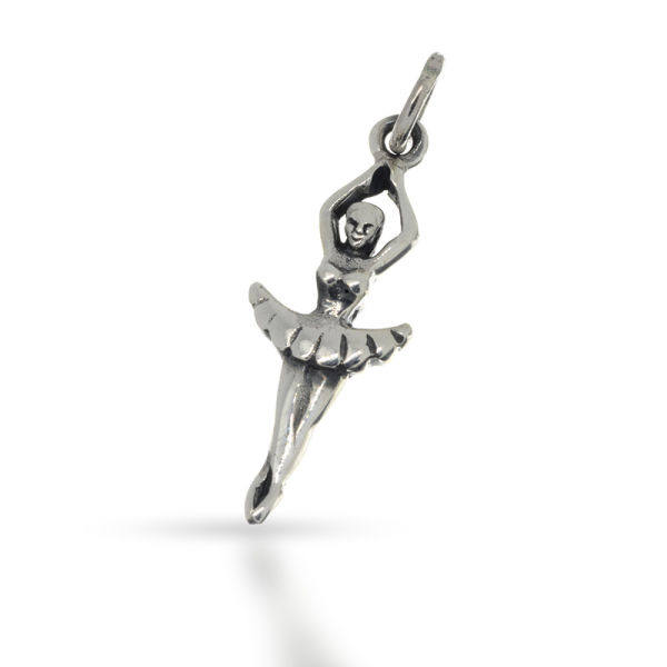 925 Sterling Silberanhänger - Ballerina/ Tänzerin