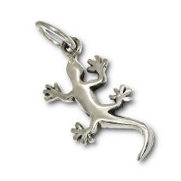 925 Sterling Silberanhänger - Gecko "Marvin"