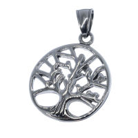 Stainless Steel Pendant - Tree of Life / Polished