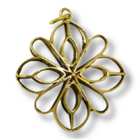 Bronzeanhänger- Blume