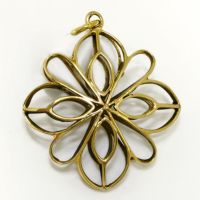 Bronzeanhänger- Blume