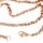 Edelstahlkette Erbskette rosegold 3mm