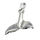 Stainless steel pendant - Whale tail fin "Fluke"