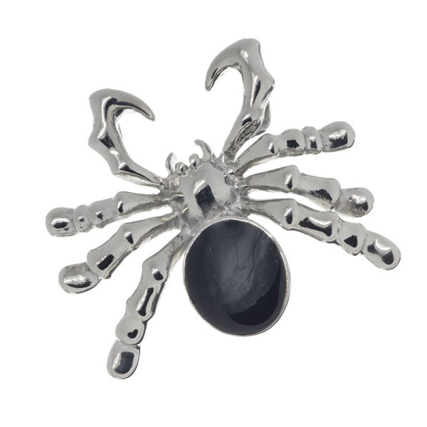 Edelstahlanhänger - Spinne
