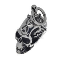 Edelstahlanhänger - Totenkopf