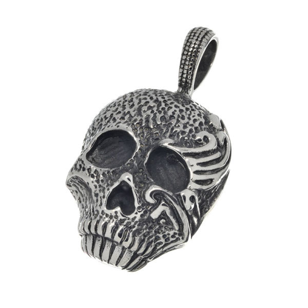 Edelstahlanhänger - Totenkopf