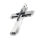 Edelstahlanhänger - Kreuz Statementkreuz
