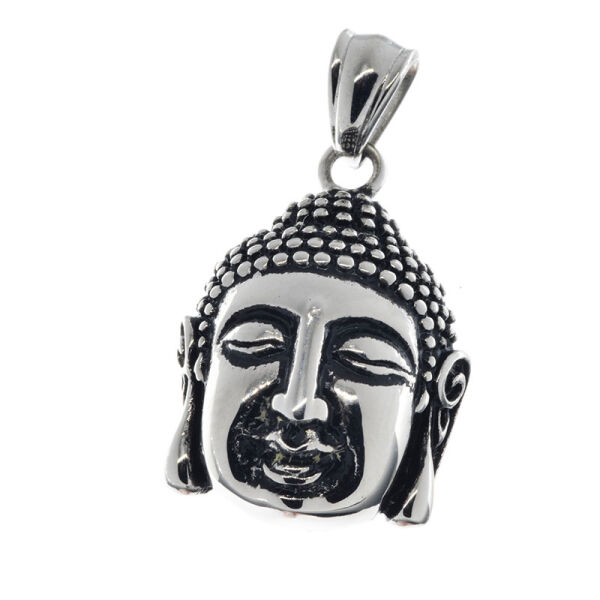 Stainless steel Pendant - Buddha Head