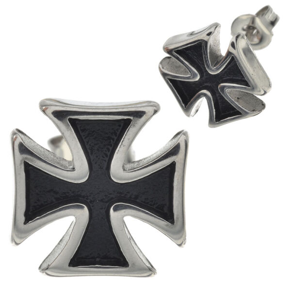 Edelstahlohrstecker - Eisernes Kreuz