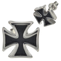 Edelstahlohrstecker - Eisernes Kreuz