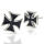 Stainless steel stud earrings - Iron cross