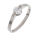 Edelstahlring/Cubik Zirkonia