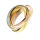 Edelstahlring - 3er Ringe - Tricolor