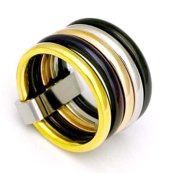 Edelstahlring - verschiedene Farben
