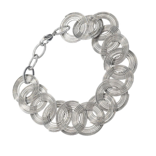 Designer Edelstahlarmband 21 cm