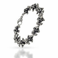 Edelstahlarmband Totenkopf