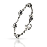 Edelstahlarmband Totenkopf