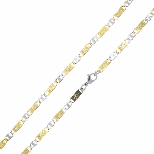 Edelstahlkette bicolor PVD