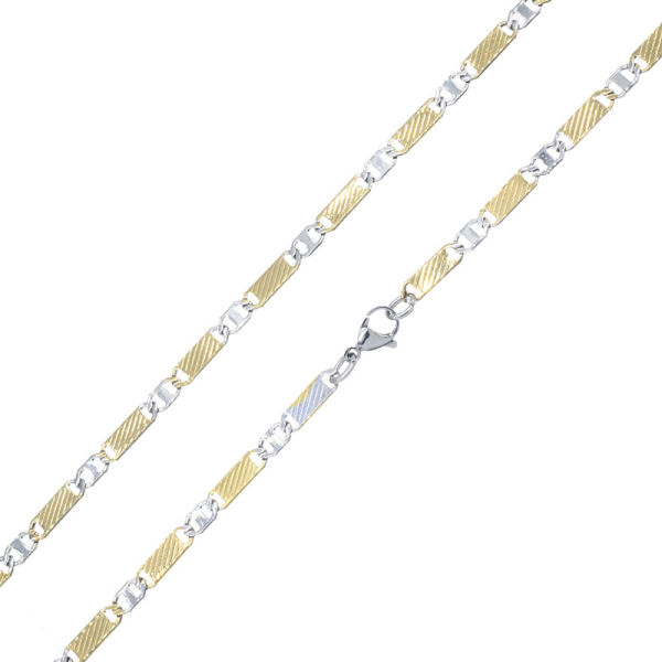 1 mm Edelstahlkette bicolor PVD