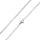 ca. 43 cm 3,5 x 1 mm Edelstahlkette